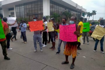 Haitianos protestan de nuevo en el centro de Tapachula