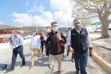 REC coloca primera piedra del doble paso a desnivel en Libramiento Norte Poniente