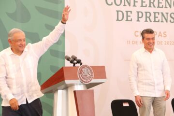 AMLO y REC destacan trabajo por el bienestar, la seguridad y salud de Chiapas