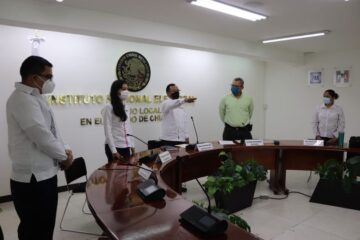 Cambio de Encargaduría del Despacho de la Delegación del INE en Chiapas.