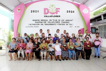 DIF Villaflores realiza reunión mensual del “Club de los Abuelos”