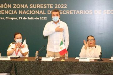 Rutilio Escandón y Rosa Icela Rodríguez encabezan Conferencia Nacional de Secretarios de Seguridad Pública