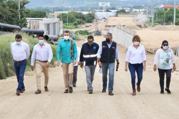 Supervisa Rutilio Escandón construcción del doble paso a desnivel en el Libramiento Norte de Tuxtla Gutiérrez