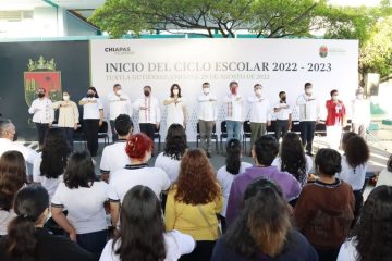 En enlace con el presidente AMLO, Rutilio Escandón realiza arranque del Ciclo Escolar 2022-2023
