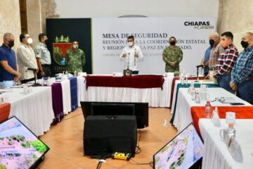 Refrenda Rutilio Escandón compromiso de garantizar la paz y la seguridad en Chiapas