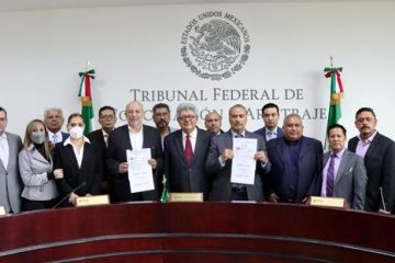 Ante el Pleno del TFCA firman acuerdos de condiciones generales de trabajo autoridades y sindicato del Metro