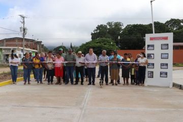 Mariano Rosales Zuarth inaugura calles en ejido Benito Juárez