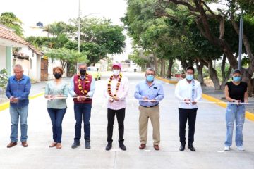 Rutilio Escandón inaugura pavimentación de calles en la Colonia San José Yeguiste