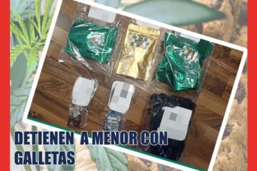Detienen a menor con galletas de marihuana