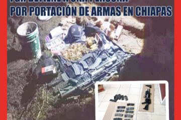 FGR Obtiene vinculación a proceso en contra de una persona por portanción de armas en chiapas