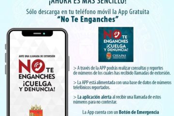 Aplicación «No Te Enganches» será replicado a nivel nacional