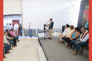 Inaugura Rutilio Escandón pavimentación de calles de localidad América Libre, en Chiapa de Corzo