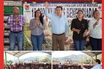 En Jesús M Garza Mariano Rosales entrega aves de traspatio a mujeres campesinas