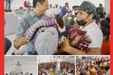 Encabeza Llaven Abarca entrega de ropa invernal y equipo de movilidad en Suchiapa y San Fernando