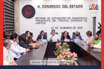 Recibe Congreso informe del Tribunal Superior de Justicia