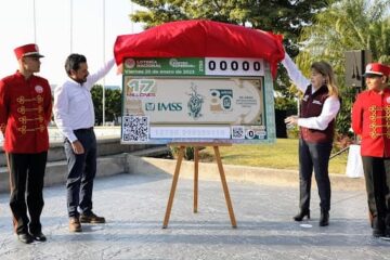 Lotería Nacional conmemora 80 años del IMSS al cuidado de la salud del pueblo de México