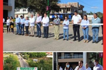Inauguran Rutilio Escandón y Mariano Rosales arco de seguridad en Villaflores