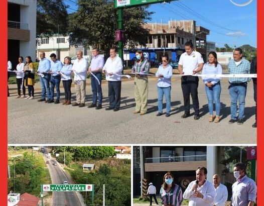 Inauguran Rutilio Escandón y Mariano Rosales arco de seguridad en Villaflores