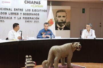 Rutilio Escandón, Salomón Jara y Segob instalan mesa para abordar tema de la zona limítrofe entre Chiapas y Oaxaca