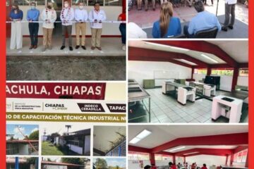 Beneficia Rutilio Escandón con espacios educativos y de capacitación laboral al Cecati No. 86 de Tapachula