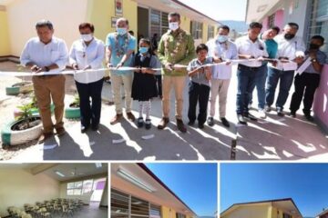 En Chiapa de Corzo, Rutilio Escandón inaugura aulas en la Escuela Primaria “Niños Héroes de Chapultepec”