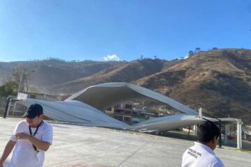 Se brinda atención a personas lesionadas ante desprendimiento de estructura de domo en Motozintla