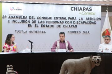 Encabeza Rutilio Escandón 2ª Asamblea del Consejo Estatal para la Atención e Inclusión de Personas con Discapacidad