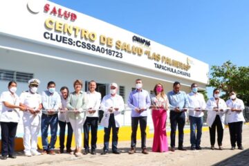 Inaugura Rutilio Escandón reconversión del Centro de Salud Las Palmeras, en Tapachula