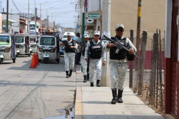 En Villaflores Guardia Nacional y corporaciones de seguridad implementan operativo pie-tierra