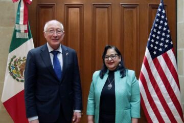 Embajador de Estados Unidos en México se reúne con la presidenta del PJF