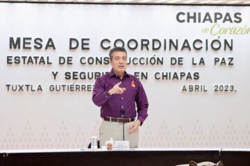 En la mesa de Seguridad, Rutilio Escandón refrenda su compromiso con el bienestar de niñas y mujeres