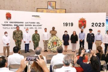 Conmemora Rutilio Escandón el 104 aniversario luctuoso del general Emiliano Zapata