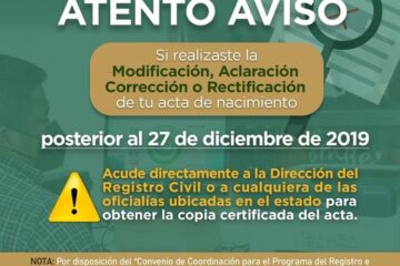 Solicita la copia certificada de tu acta de nacimiento