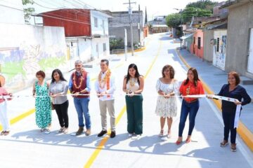Beneficia Rutilio Escandón con obra vial y acciones de seguridad a habitantes de la colonia Potinaspak