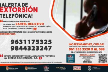 ALERTA DE NÚMEROS EXTORSIVOS