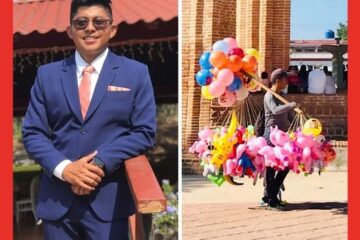 Se burlaban de el por ser vendedor de globos