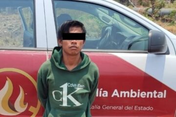 FGE detiene en flagrancia a presunto ecocida por provocar incendio forestal en Área Natural Protegida