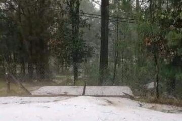 Granizada en San Cristóbal