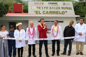 En San Fernando, inaugura Rutilio Escandón Centro de Salud de la localidad El Carmelo
