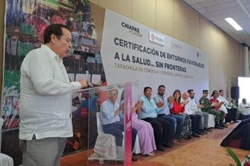 Mariano Rosales acude a Ceremonia de Certificación a Entornos Saludables y Seguros Sin Fronteras