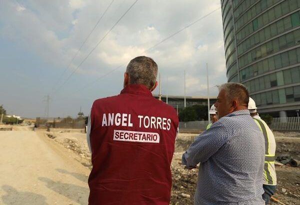 Informa Ángel Torres acerca del avance de la obra del Paso a Desnivel Torre Chiapas