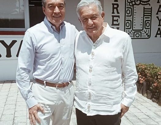En Palenque, Rutilio Escandón acompaña al presidente AMLO en reunión de evaluación del Tren Maya