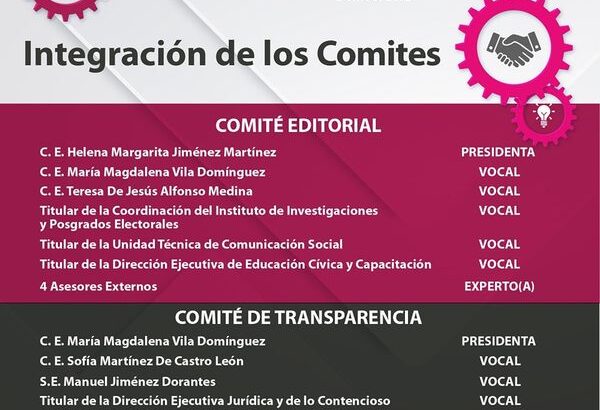 Aprueba IEPC nueva integración de comisiones provisionales y rotación de permanentes