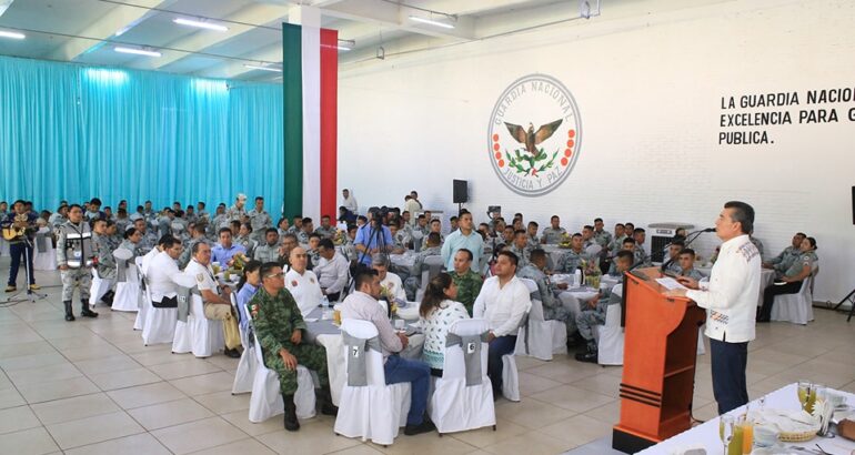 Asiste Rutilio Escandón a la conmemoración del Cuarto Aniversario de la Guardia Nacional