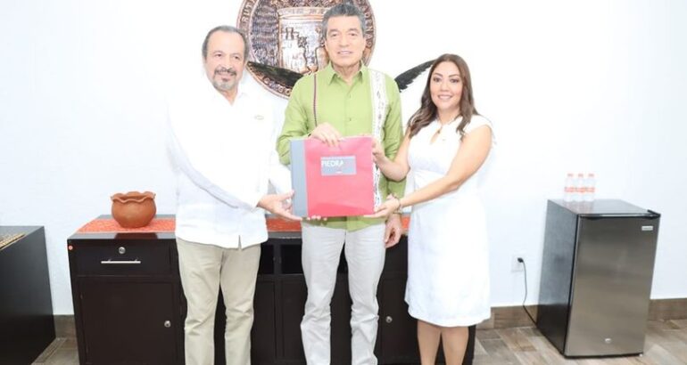 Se reúne Rutilio Escandón con presidente nacional de la CMIC, Francisco Javier Solares Alemán