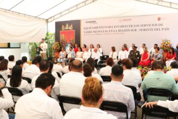 Rutilio Escandón agradece a la Federación equipos para que Chiapas dé servicio de Tamiz Neonatal al Sur Sureste