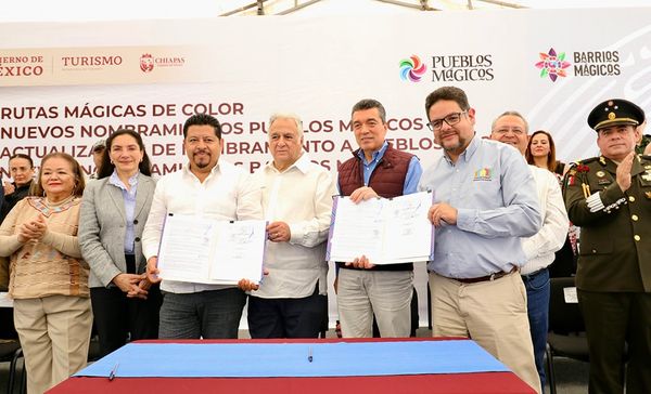 En SCLC, Rutilio Escandón y Miguel Torruco dan banderazo nacional del Operativo Vacacional de Verano 2023