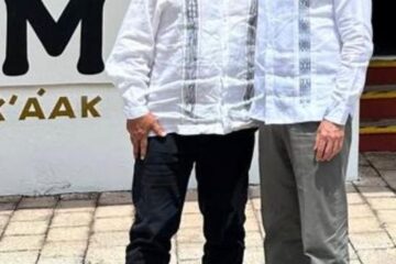 Rutilio Escandón acompaña a AMLO en supervisión de los trabajos del Tramo 1 del Tren Maya