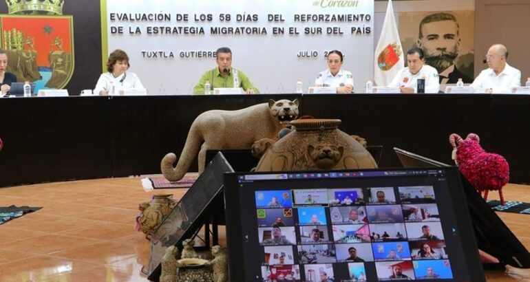 Rutilio Escandón reitera trabajo conjunto con el Gobierno de México para atender el tema migratorio