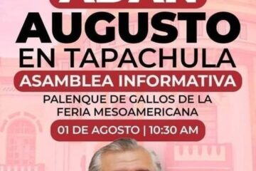 Marden Camacho y Jesús Domínguez operan movilización en Tapachula